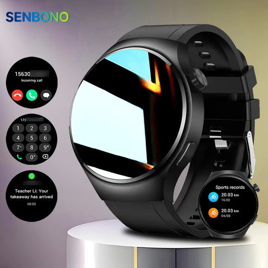Senbono Men Smart Watch Heart Rate SpO2 Bluetooth Modes