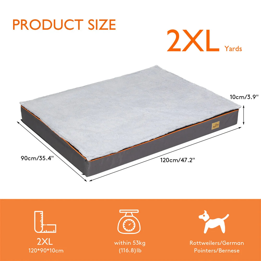 Premium Orthopedic Memory Foam Dog Bed Waterproof Mattress