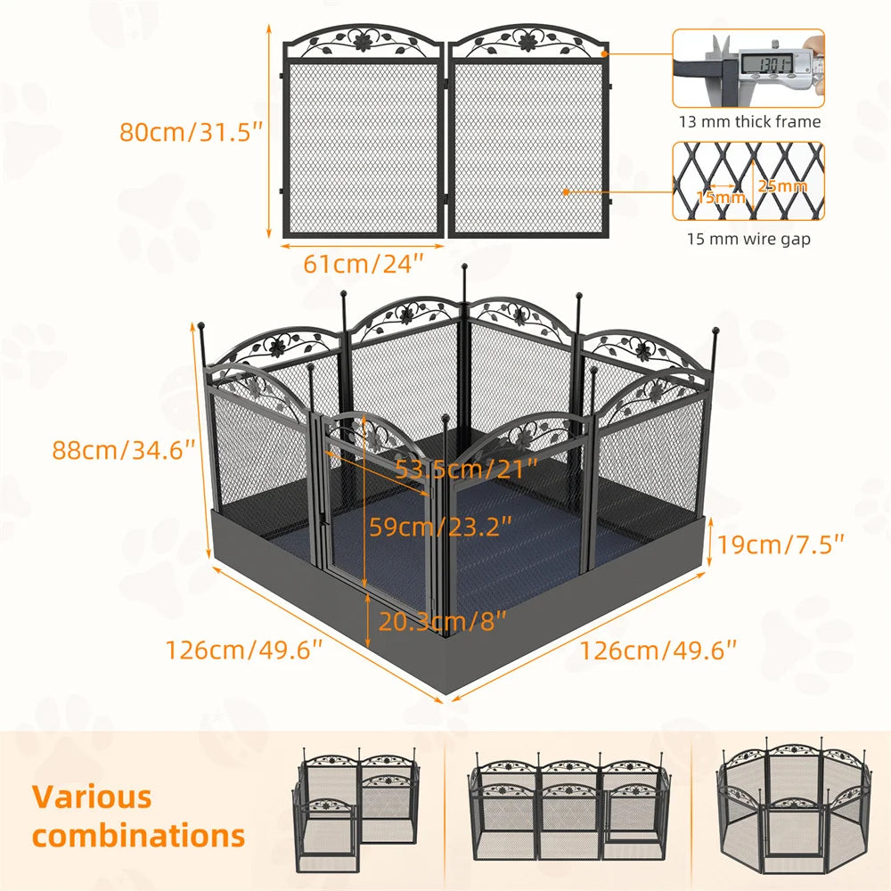 Heavy Duty Dog Playpen Waterproof Mat Indoor Outdoor
