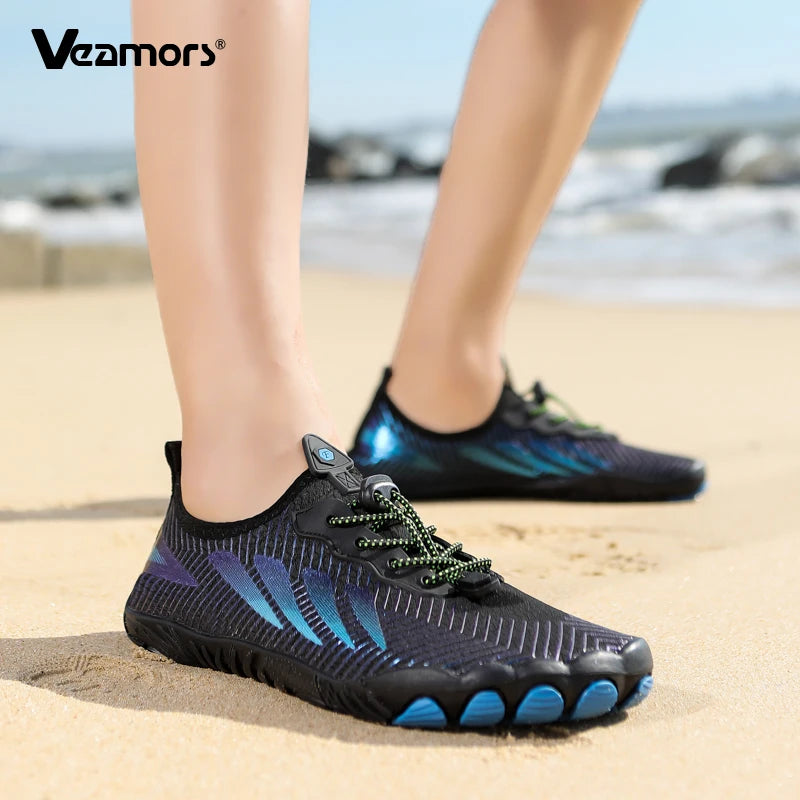 Men's Beach Aqua Shoes Barefoot Quick Dry Water Sports Shoes Women Light Breathable Wading Sneakers for Swimming Surfing Boating