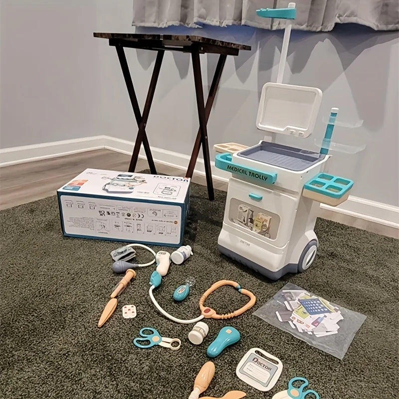 Kids Doctor Set 26 Piece Pretend Medical Station Toy Kit