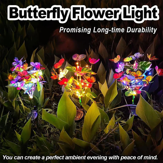 Solar LED Butterfly Garden Light for Outdoor Decoration