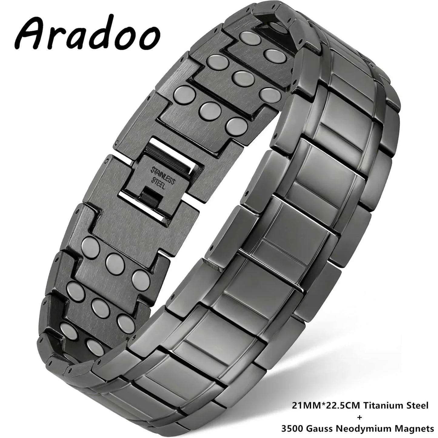 Premium Titanium Steel Magnetic Bracelet For Men 3X
