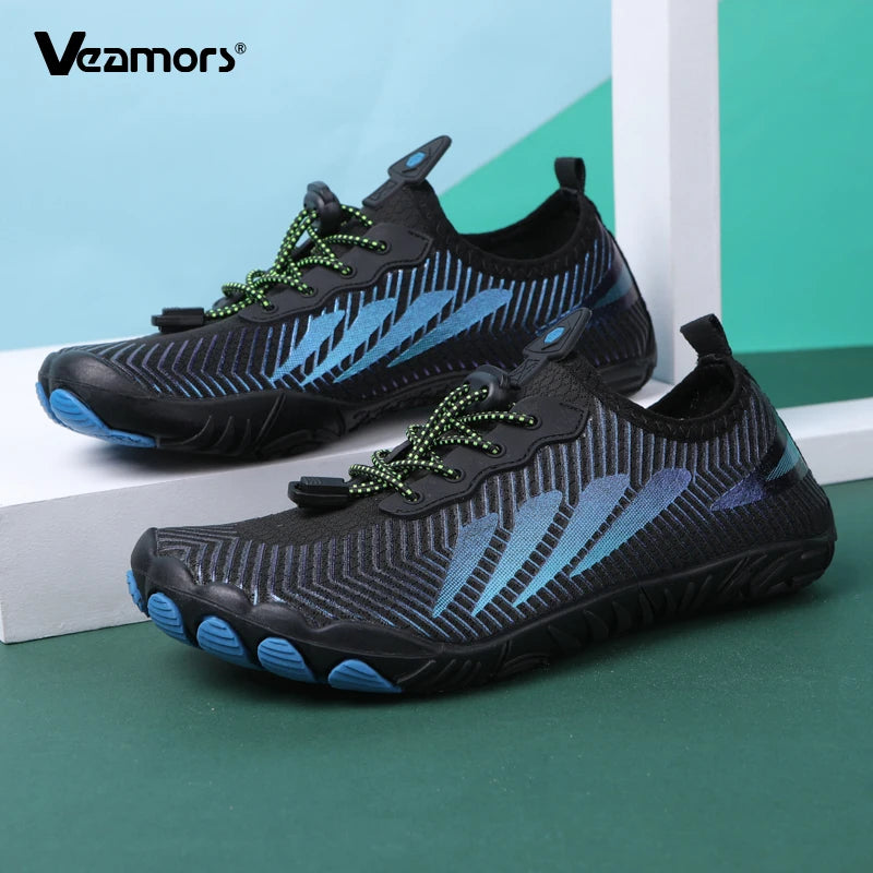 Men's Beach Aqua Shoes Barefoot Quick Dry Water Sports Shoes Women Light Breathable Wading Sneakers for Swimming Surfing Boating