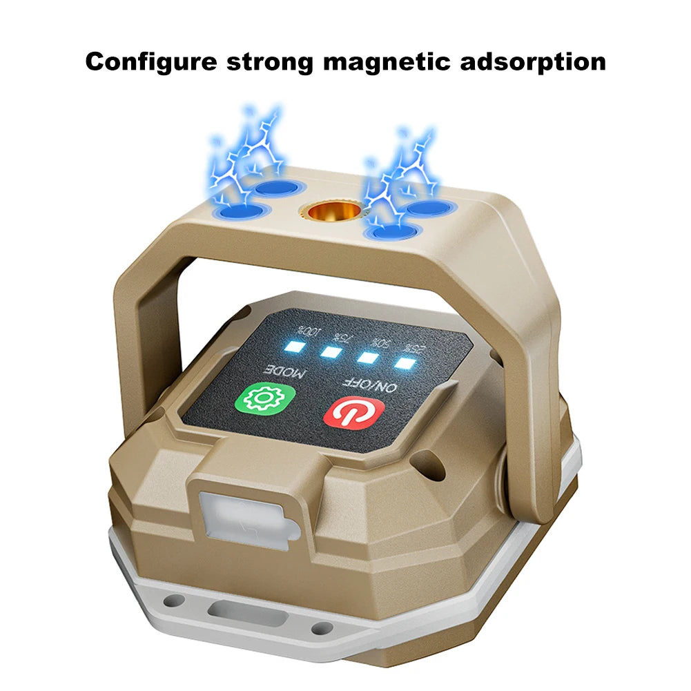 COB LED Inspection Lamp Waterproof Flashlight With Magnetic Base Rechargeable