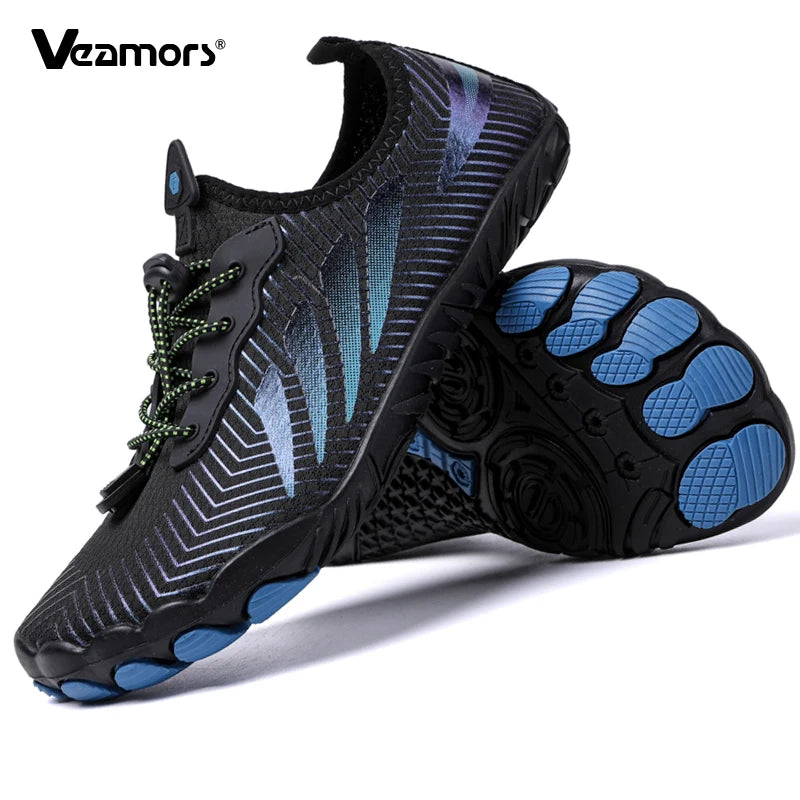 Men's Beach Aqua Shoes Barefoot Quick Dry Water Sports Shoes Women Light Breathable Wading Sneakers for Swimming Surfing Boating