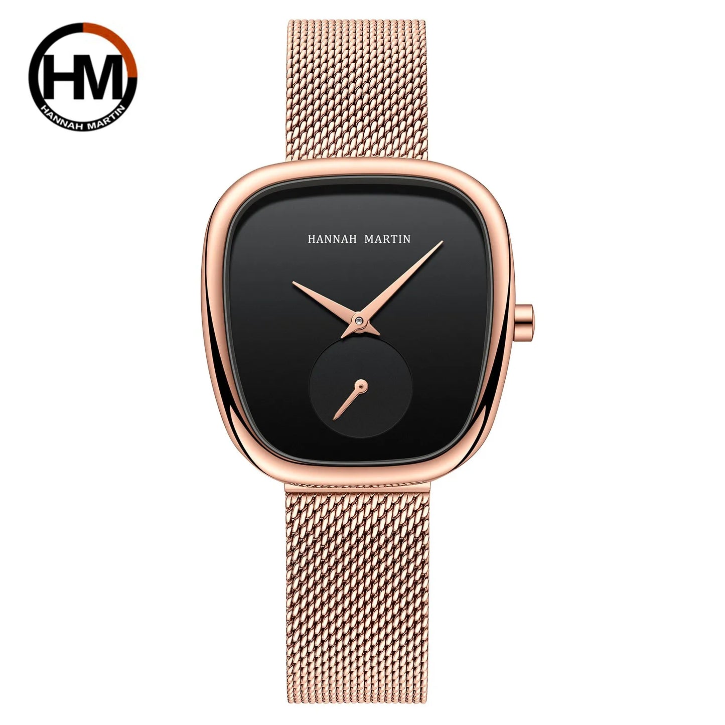 Hannah Martin Women Quartz Watch 34mm Wine Barrel Rose Gold