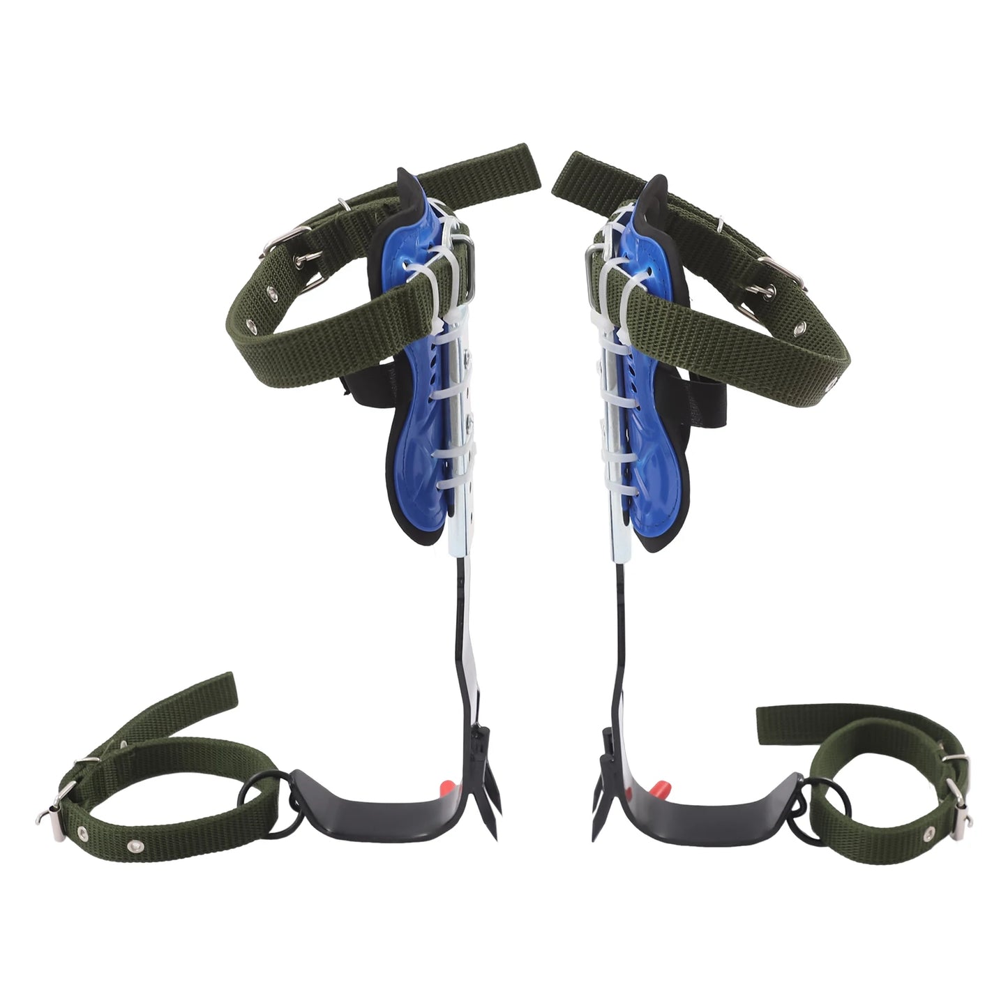 Blue Adjustable Climbing Spike With Extra Multi Functional Straps 150kg Capacity