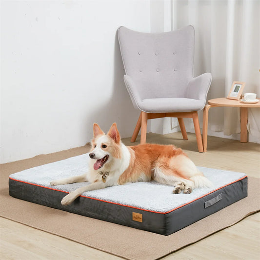 Premium Orthopedic Memory Foam Dog Bed Waterproof Mattress