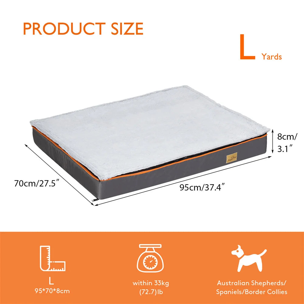 Premium Orthopedic Memory Foam Dog Bed Waterproof Mattress