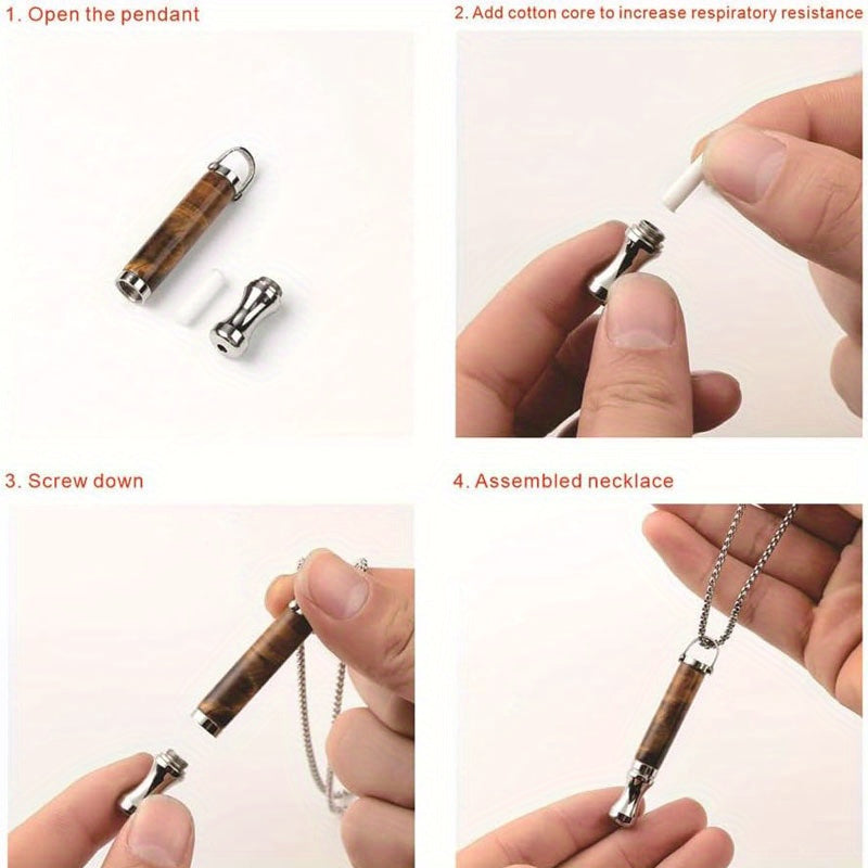 Anxiety Breathing Necklace For Relaxation Smoking Cessation