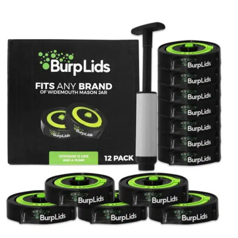 Wide Mouth Mason Jar Lids Canning and Fermenting Kit 4 Pack