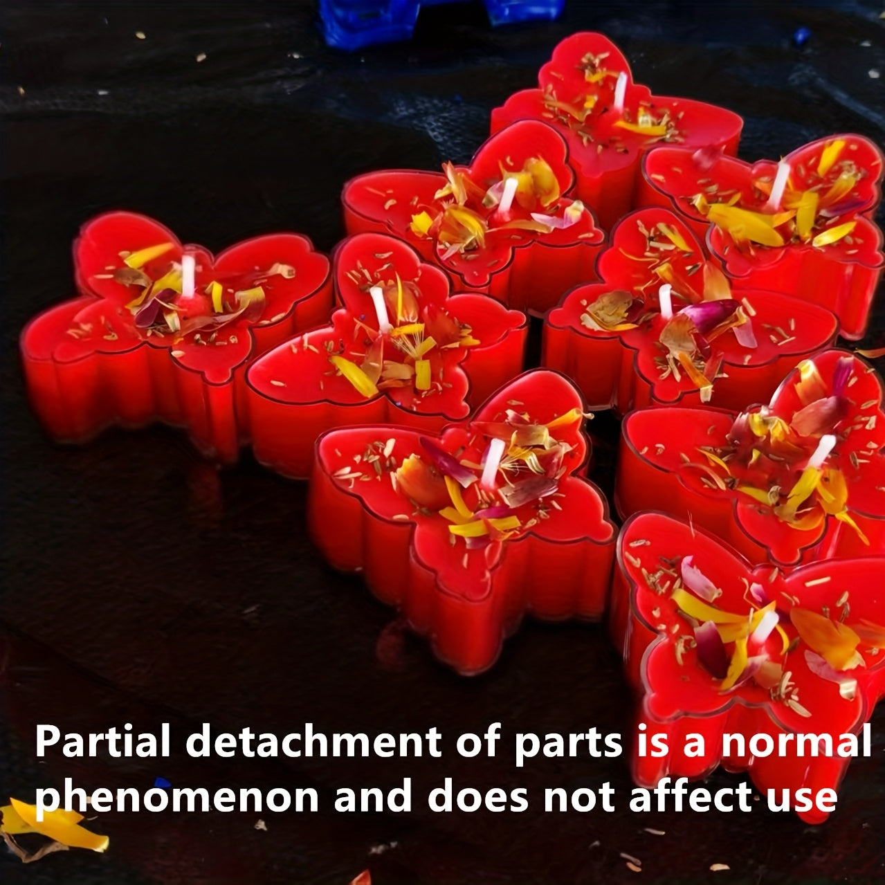 9pcs Soy Wax Butterfly Tea Light Candles in Glass Holders with Dried Flower Decorations - 4-Hour Burn Time, Lavender Scented Soy Wax for Home Decor, Weddings, Birthdays, Thanksgiving, Christmas, Valentine'S Day, Easter - Eleg