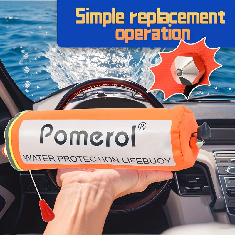 Pomerol Self Inflating Car Life Buoy Kit Window Breaker