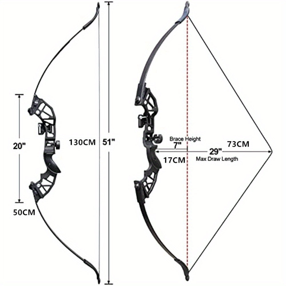 BZTANG Recurve Bow Set 30 40 50 Lbs Right Hand Archery