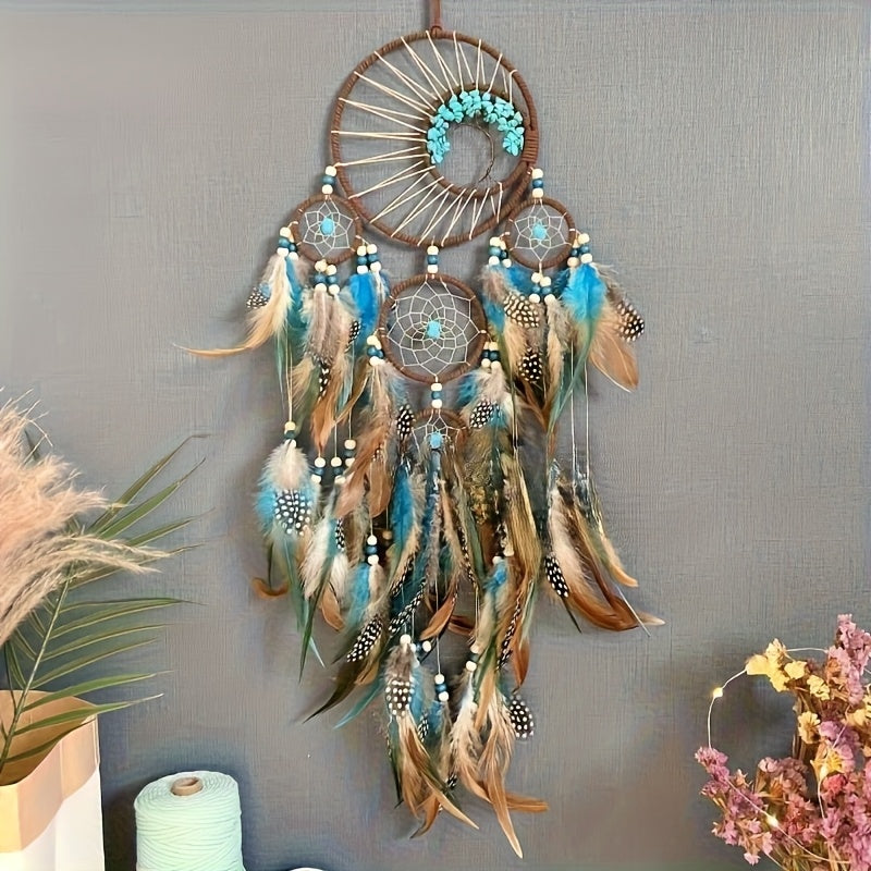 Bohemian Dream Catcher Pendant Feathers Bedroom Door Decor