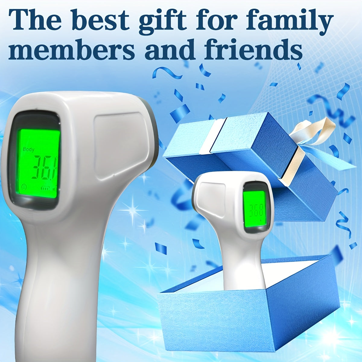 Infrared Thermometer Non Contact LED Display Three Color