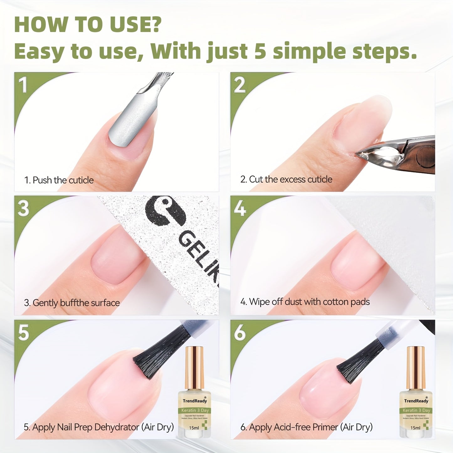 2 Bottles Nail Hardener Extra Strong Jelly Nude For Nails