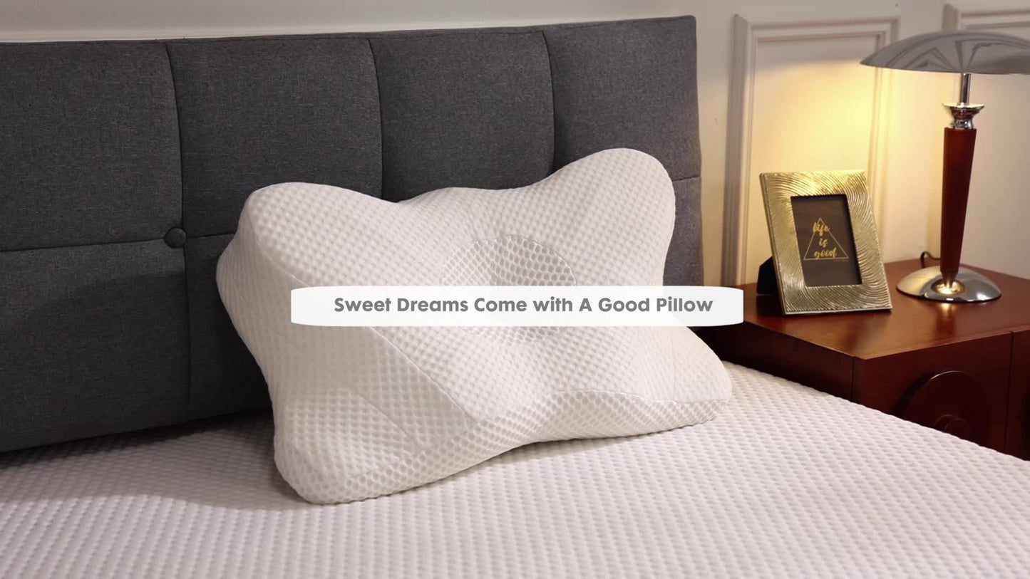 Cervical Neck Pillow Ergonomic Memory Foam For Side Sleep