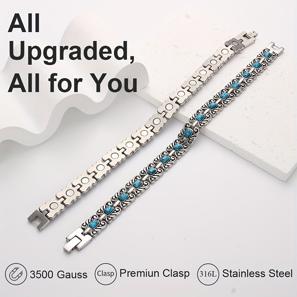 Magnetic Stainless Steel Bracelet For Men And Women