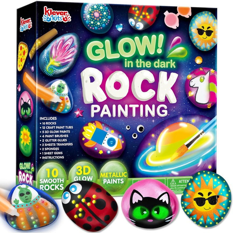 Glow In The Dark Rock Painting Kit For Kids 6 To 12 DIY