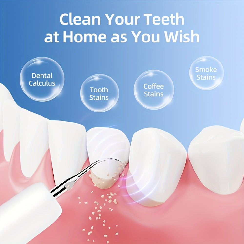 Electric Dental Scaler Replaceable Head LED Light USB