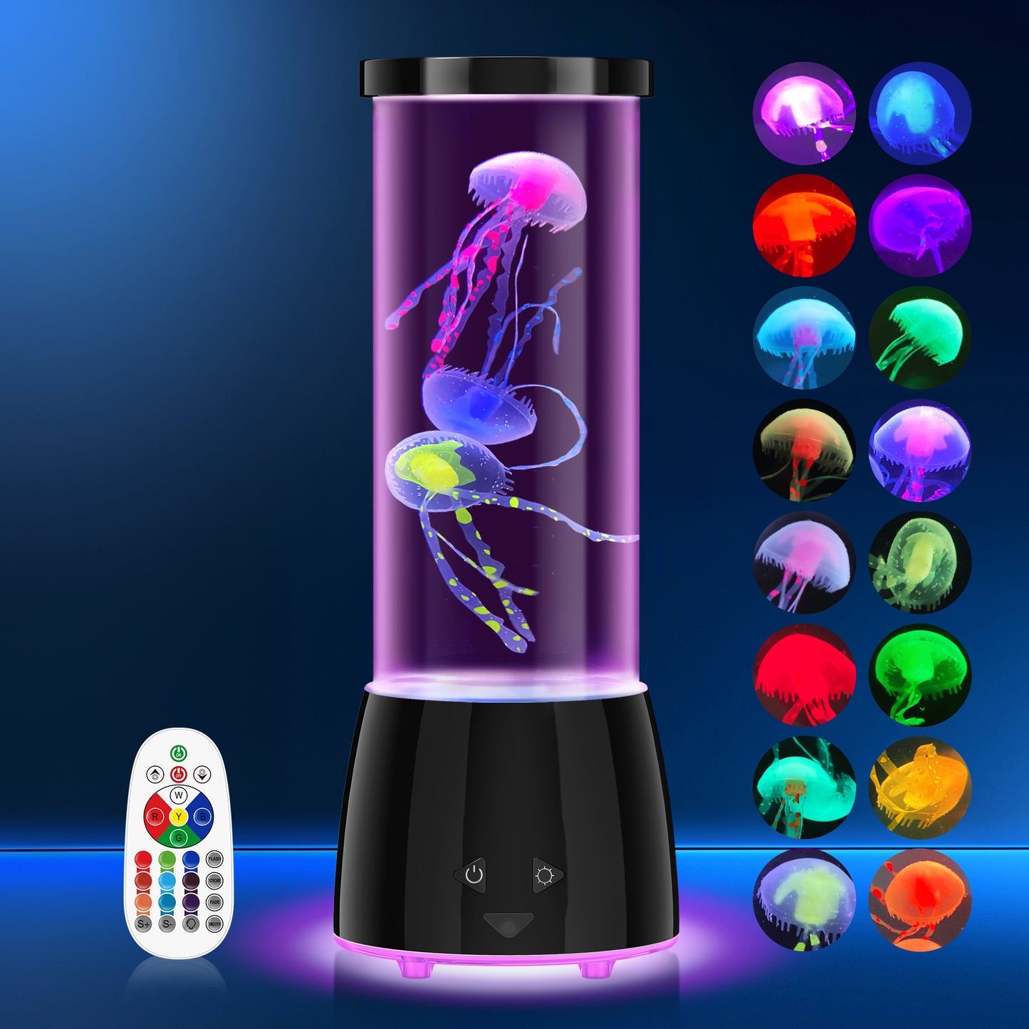 Jellyfish Lamp Aquarium Mood Light 17 Color Modes USB