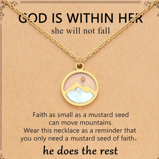 Inspirational Mustard Seed Necklace For Women Christian Gift