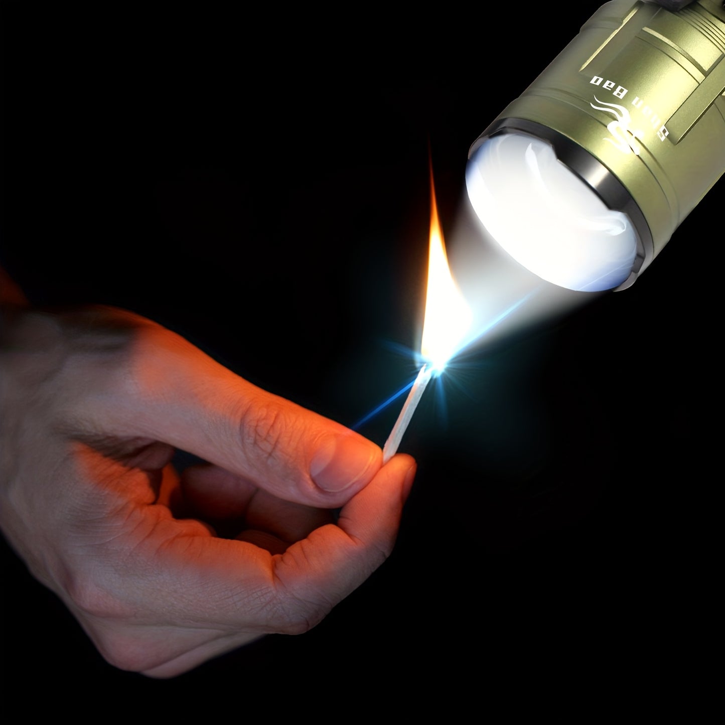 Shan Bao Green Mountaineering Zoom Flashlight 1300 Lumen