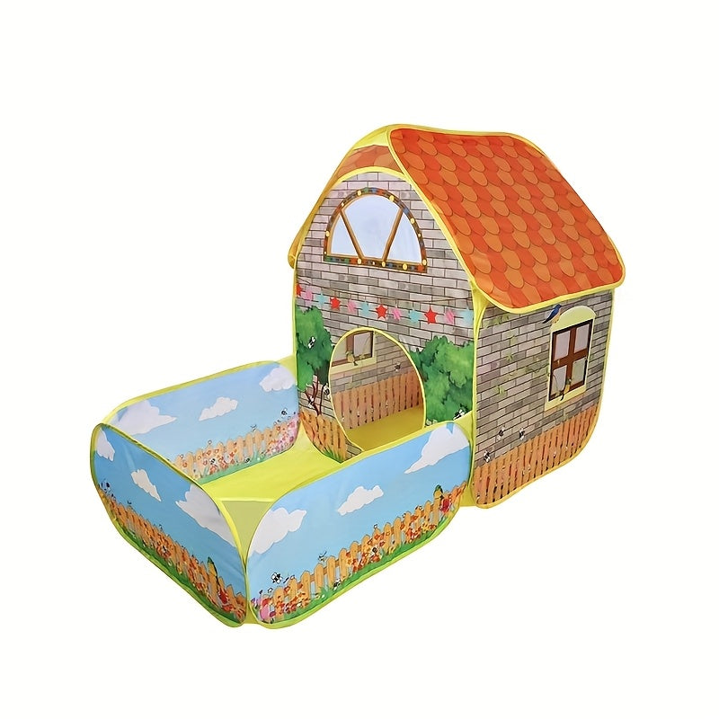 Kids Play Tent With Ball Pool Indoor Outdoor Playhouse
