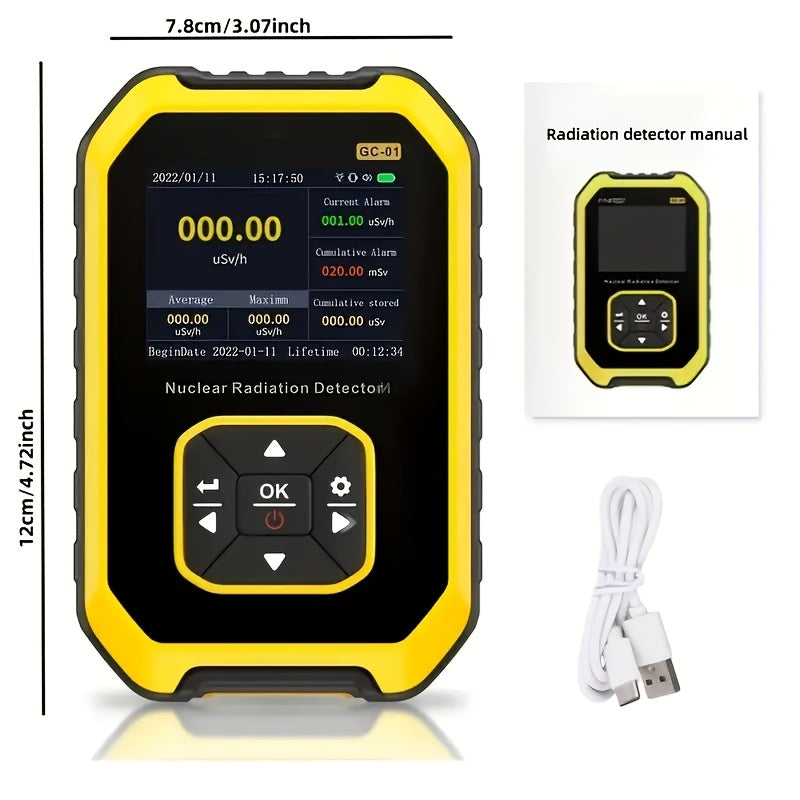 Geiger Counter Nuclear Radiation Detector With LCD Display