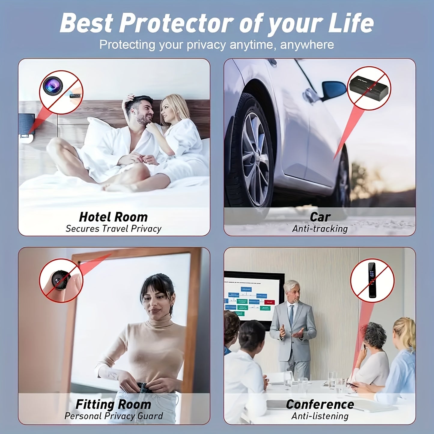 Portable Hidden Camera Detector And Anti Spy RF Locator