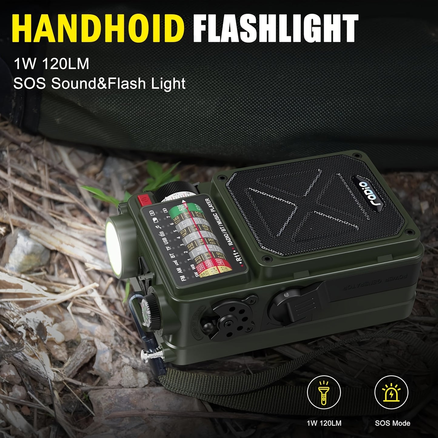 Digital Shortwave Radio Winter Storm Survival Gear NOAA Weather Alert 4000mAh