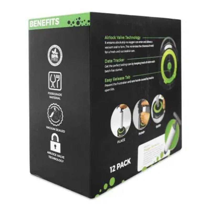 Wide Mouth Mason Jar Lids Canning and Fermenting Kit 4 Pack