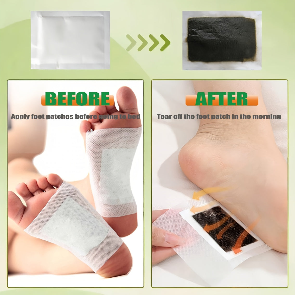 90 Pieces Deep Cleansing Foot Patch Set With Bamboo Vinegar And Ginger Powder