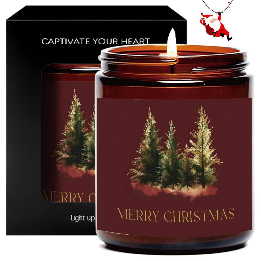 Lavender Scented Beeswax Soy Blend Candle In Maroon Jar