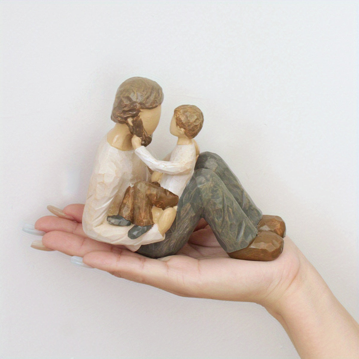 Warm Father and Son Resin Statue Garden Decor Indoor Outdoor Gift Idea