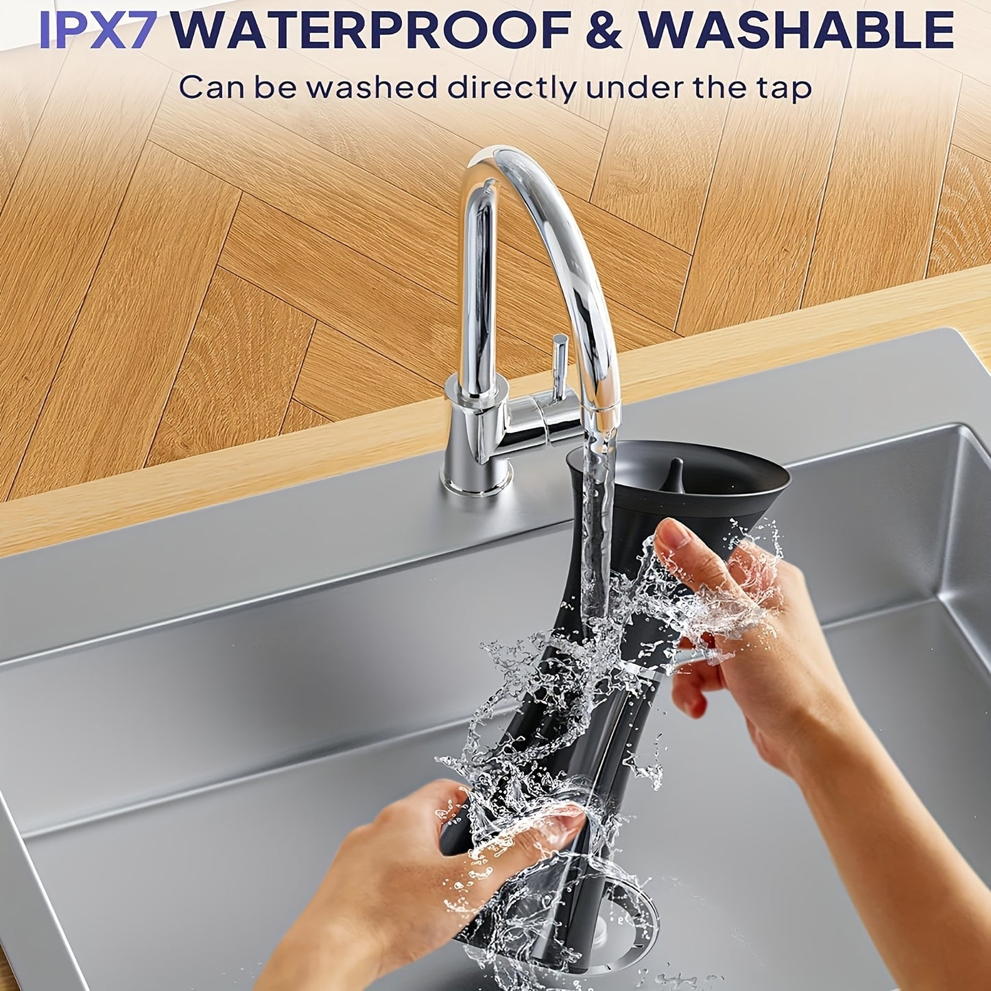 Upgraded Electric Ear Wax Removal Tool, Water Powered Ear Cleaning Tool with Irrigation Flusher, 6 Tips, 4 Pressure Settings -Safe & Effective for Ear Wax Buildup Flushing And Cleaning, Waterproof & Convenient Ear Flushing Ki