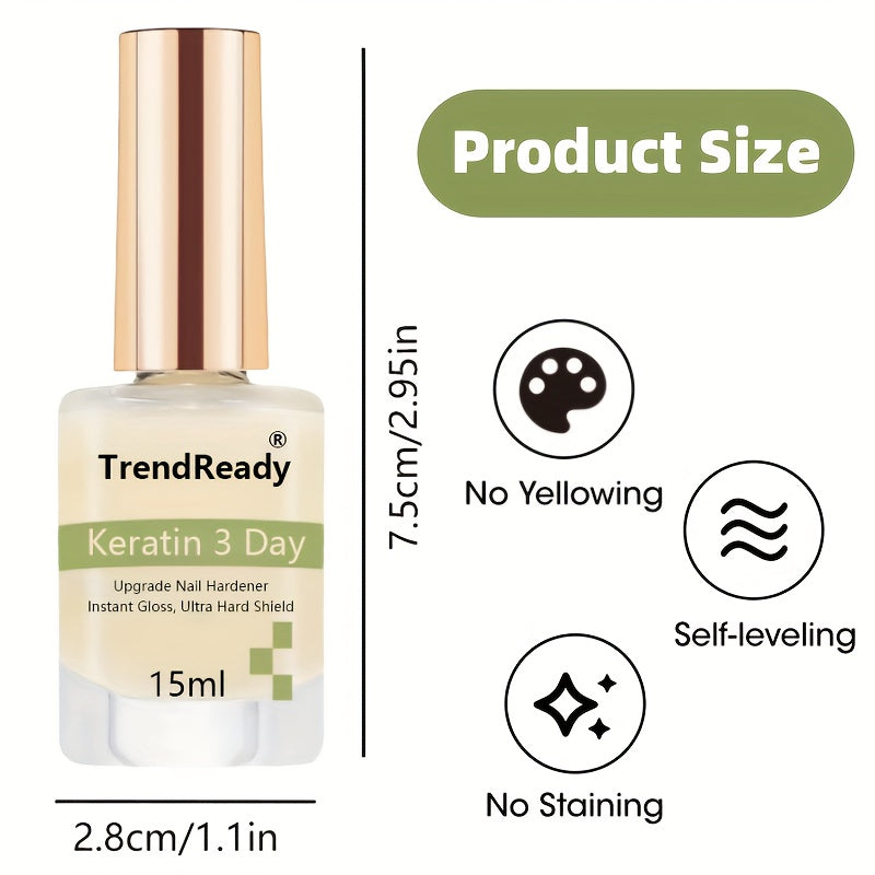 2 Bottles Nail Hardener Extra Strong Jelly Nude For Nails