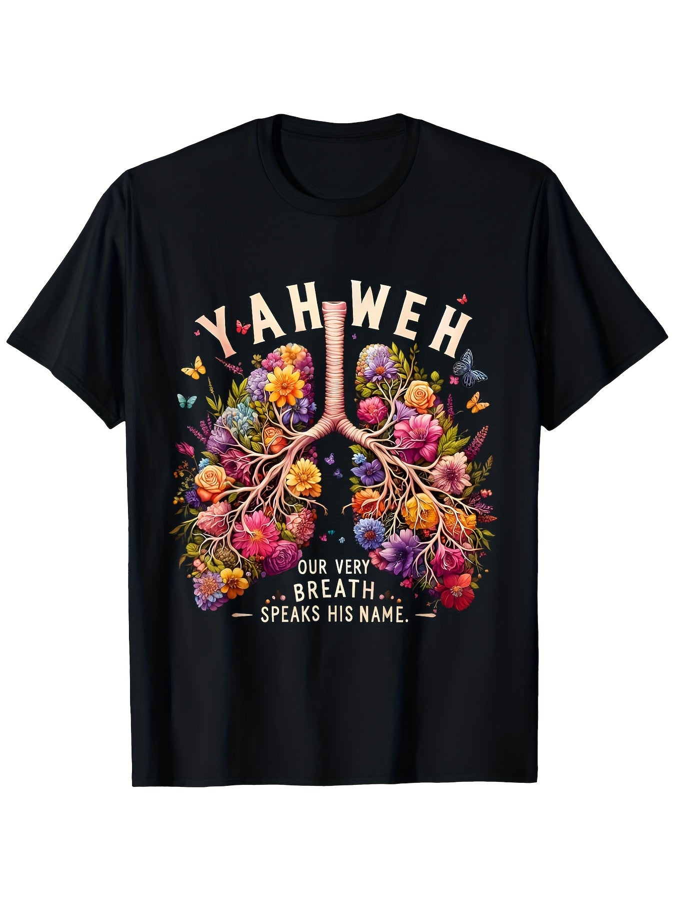 Yahweh Breath Speaks His Name Unisex 100 Cotton Tee Faith