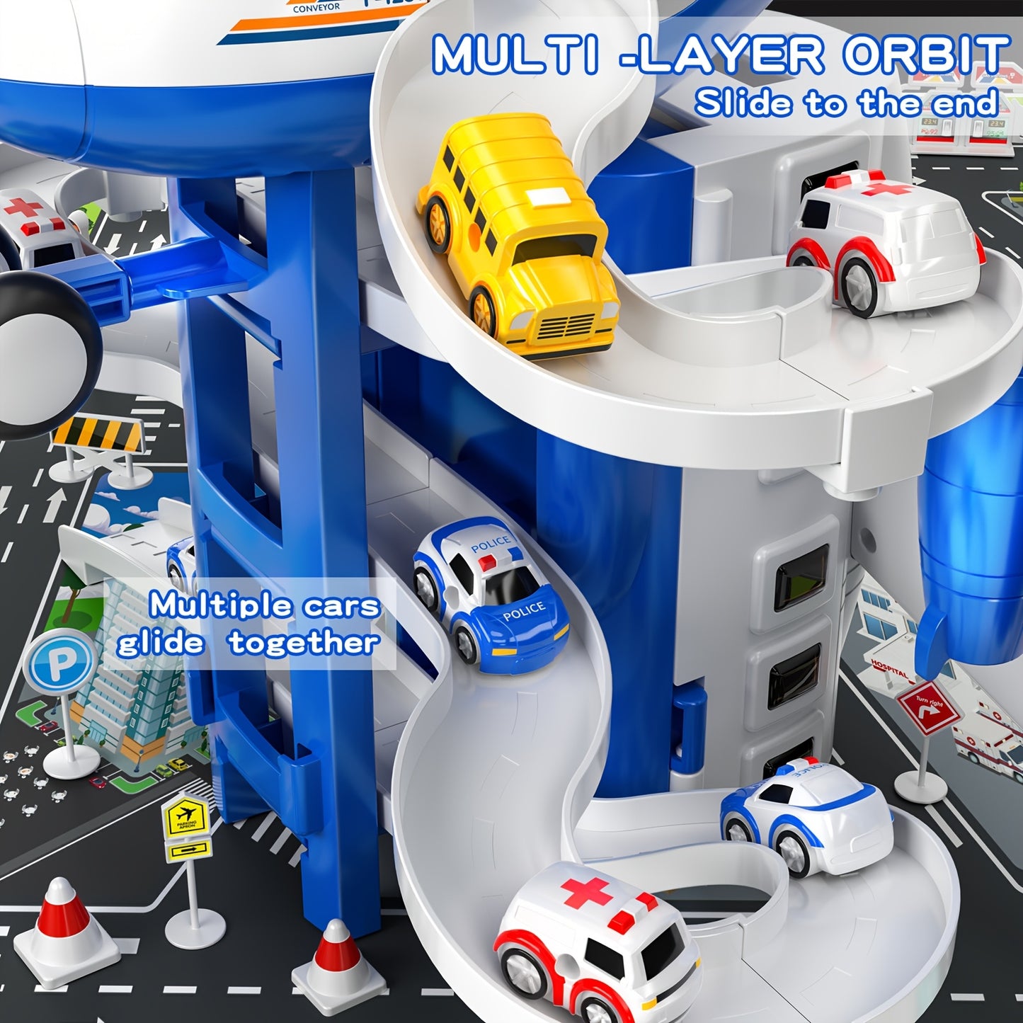 Kids Airplane Toy Inertia Simulation With Light Music Diecast Passenger Plane