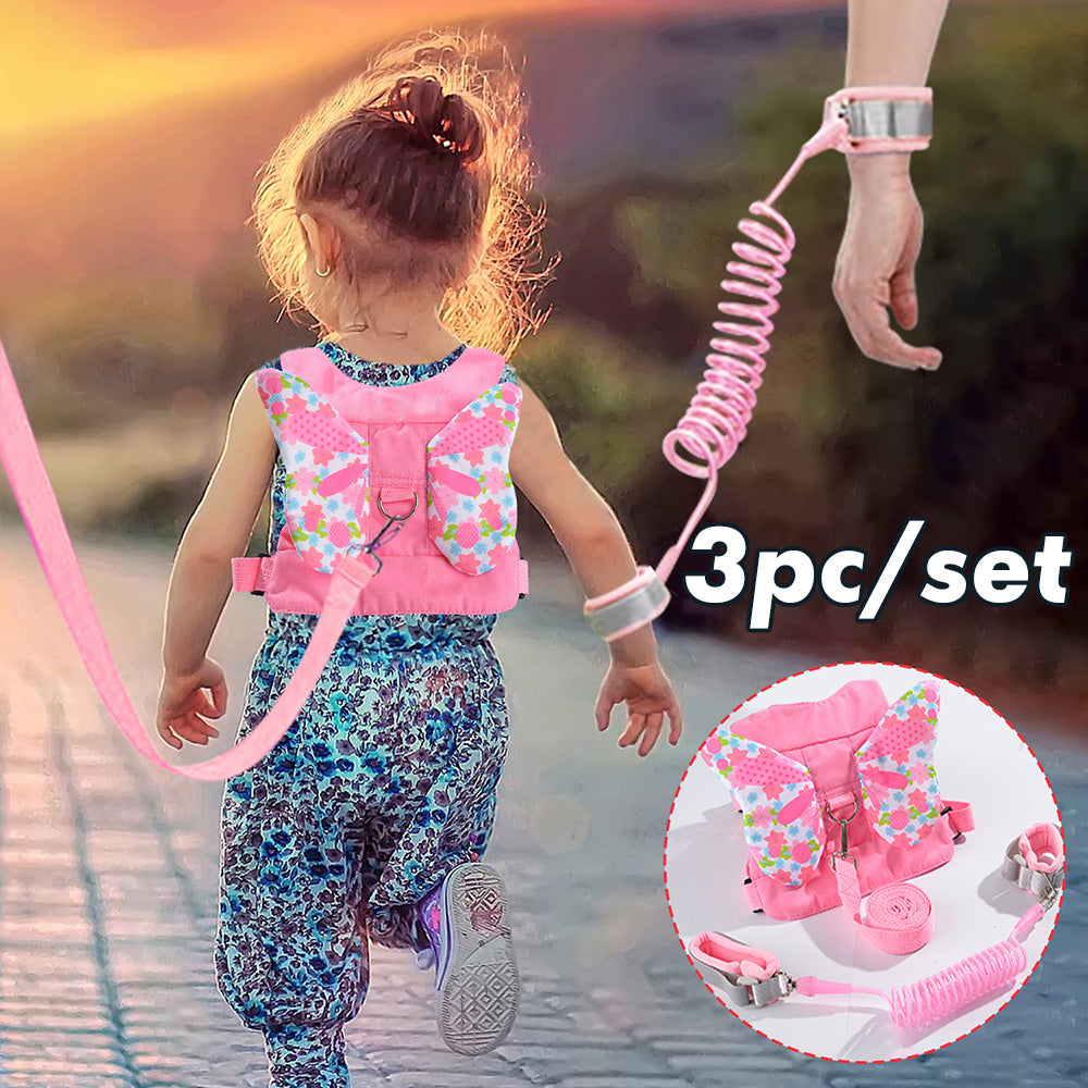 Child Safety Backpack Wristband Key Lock Adjustable Straps