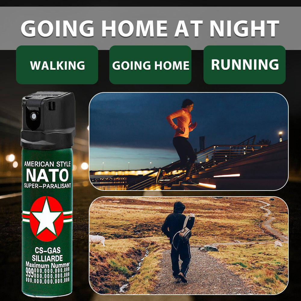 3.72oz Pepper Spray Water Column Sprayer Flip Cap Safety