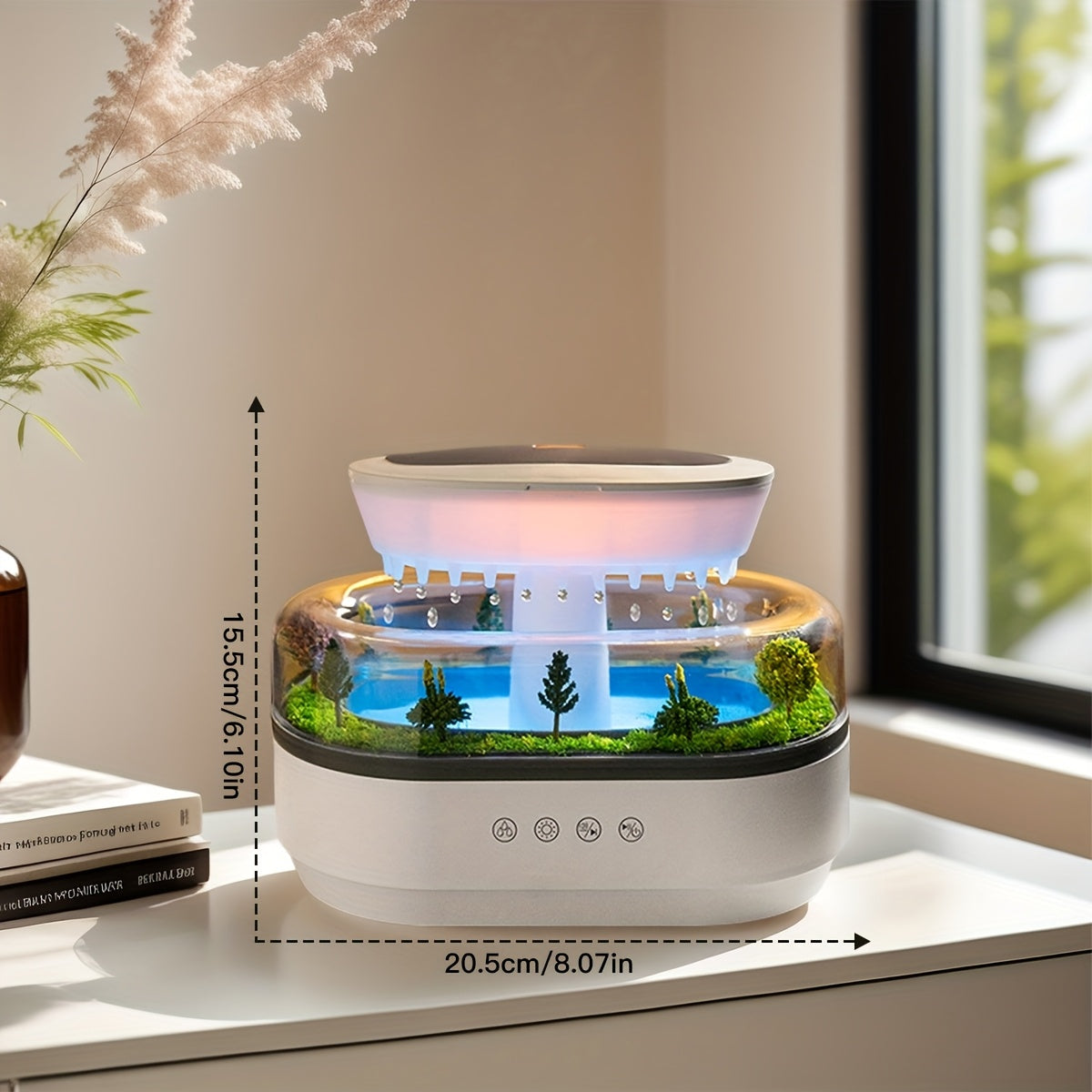 Miniature Landscape Humidifier Aroma White Noise Diffuser