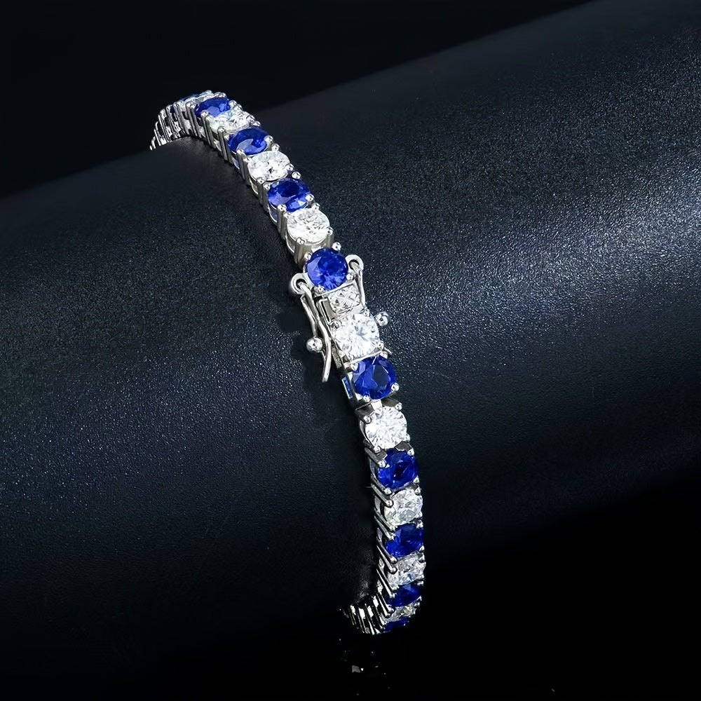 Italian 925 Silver Moissanite Bracelet Anniversary Gift
