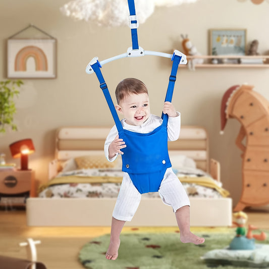 Adjustable Baby Walking Harness Comfort Seat Nylon Blue