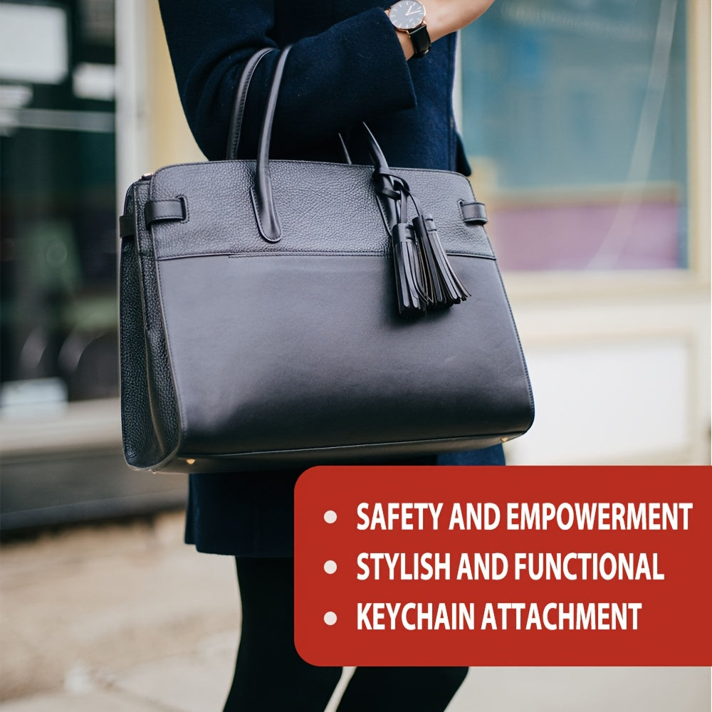 1pc Gemstone Rhinestone Pepper Spray with Safety Swivel Top, 16ft Range Aluminum Alloy for Women - Sparkling Black Safety for, Hunting & Fishing Accessories