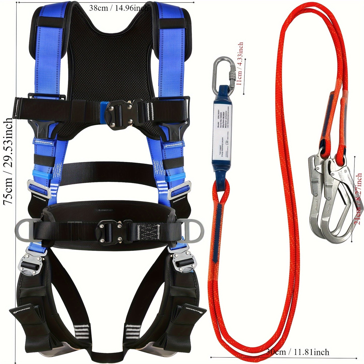 Safety Harness Fall Protection Quick Plug Z359 Standard