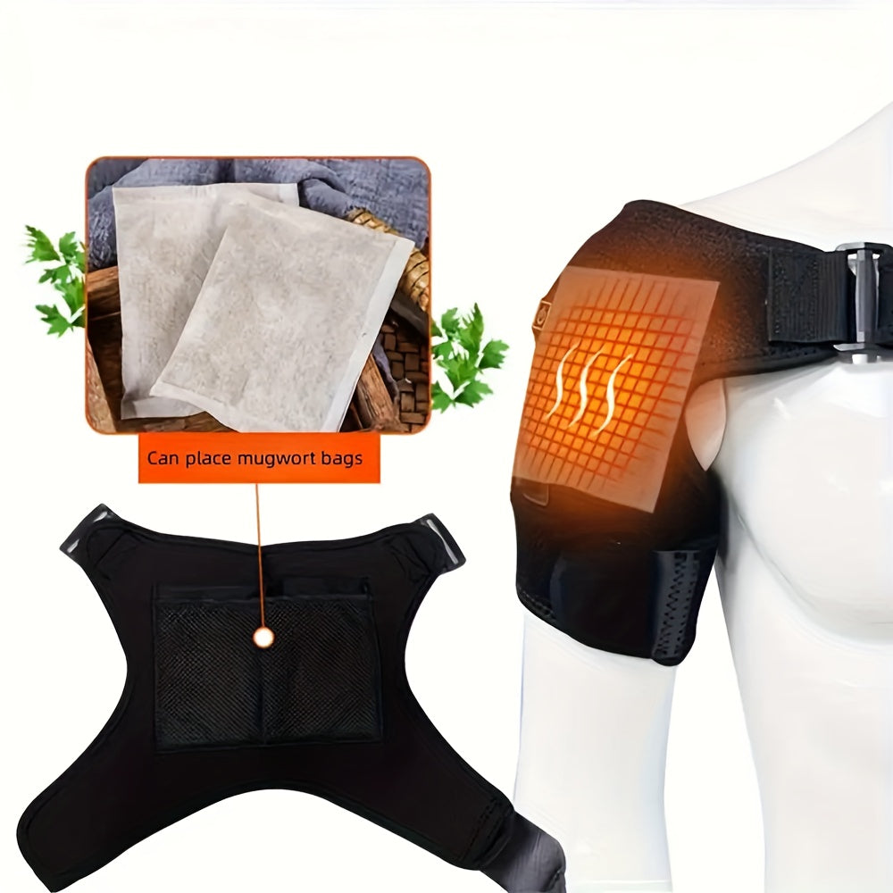 USB-Powered Electric Shoulder Warmer With Adjustable Strap -shoulder Brace Support - 3 Adjustable Heating Pad-Keeps, Leg, Ideal Relaxation Gift For Home, Office, And Arm Warm, Spa Use-The Winter Essential For Cold-Weather Com