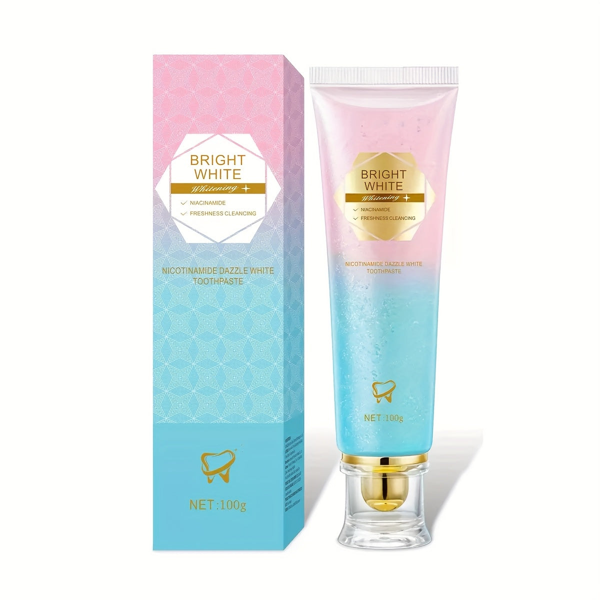 2pcs Of Niacinamide Toothpaste - Deep Cleaning, Mint For A Fresh Breath, Contains Coconut Oil And Aloe Vera, Buy Toothpaste Get A Toothbrush, A Gift For, The Perfect Christmas Gift